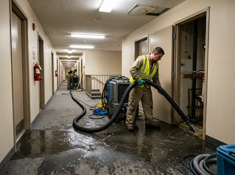 multi-unit-apartment-hallway-f-005 — frequently asked questions, Emergency Burst Pipe Water Extraction & Removal in Chicago…